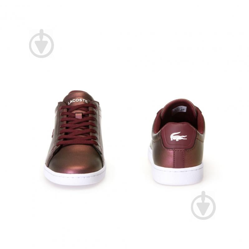 Кеди Lacoste CARNABY EVO 318 5 SPW 736SPW00132H2 р.UK 3,5 бордовий - фото 5