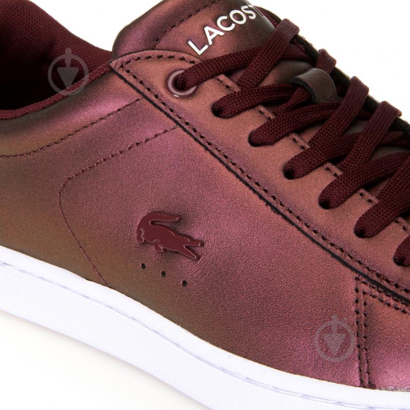 Кеди Lacoste CARNABY EVO 318 5 SPW 736SPW00132H2 р.UK 3,5 бордовий - фото 6