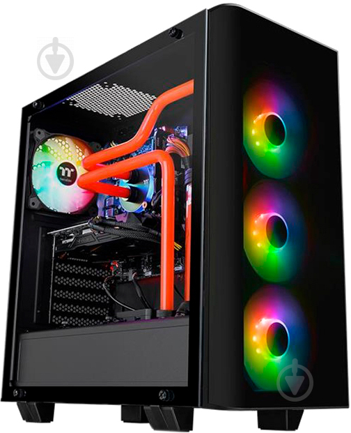 Корпус Thermaltake View 21 Tempered Glass RGB Plus Edition Black (CA-1I3-00M1WN-05) - фото 1