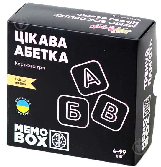 Гра карткова JoyBand Настільна гра JOYBAND MEMOBOX DELUX Цікава абетка MBD103 - фото 1