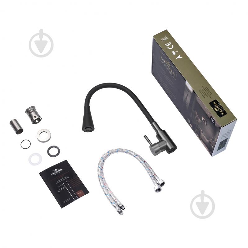 Смеситель для кухни Kroner KRP Edelstahl Klassisch - PVD031BLK - фото 9 Смеситель для кухни Kroner KRP Edelstahl Klassisch - PVD031BLK - фото 9