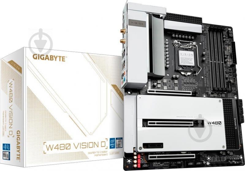 Материнська плата Gigabyte W480 VISION D (Socket 1200, Intel W480, ATX) - фото 5