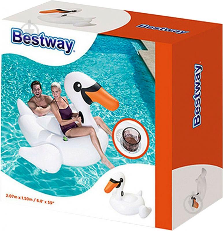 Матрас надувной Bestway "Лебедь" 201х160 см. - фото 17 Матрас надувной Bestway "Лебедь" 201х160 см. - фото 17