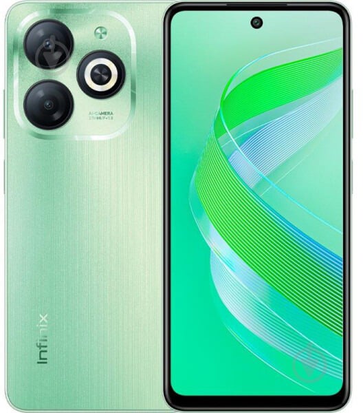 Смартфон Infinix Smart 8 4/128GB crystal green - фото 1