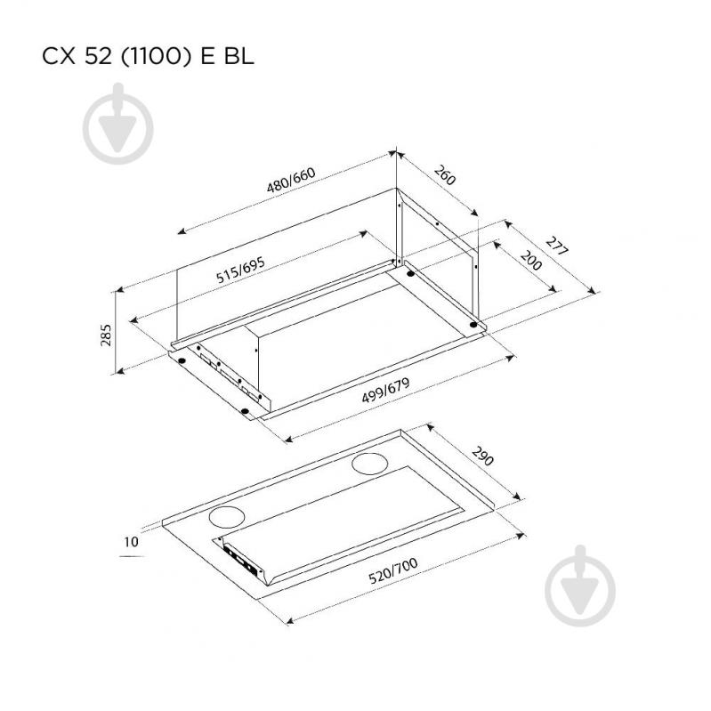 Вытяжка Pyramida CX 52 (1100) E BL - фото 8