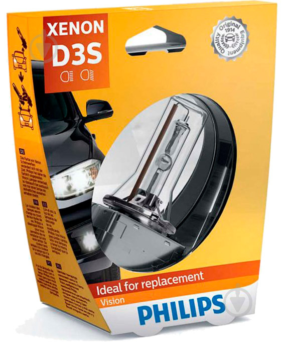 Автолампа ксеноновая Philips Vision D3S 35 Вт 1 шт.(42403VIS1) - фото 3