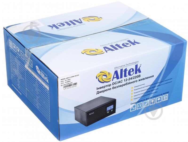 Перетворювач напруги Altek із зарядним пристроєм ASK12 2000 VA/1600 W DC24V 109417 - фото 6