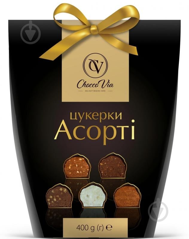 Набір цукерок Chocco Via Асорті 400 г - фото 1 Набір цукерок Chocco Via Асорті 400 г - фото 1