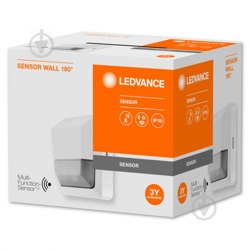 Датчик руху Ledvance 180 SENS wall WT IP55 - фото 3