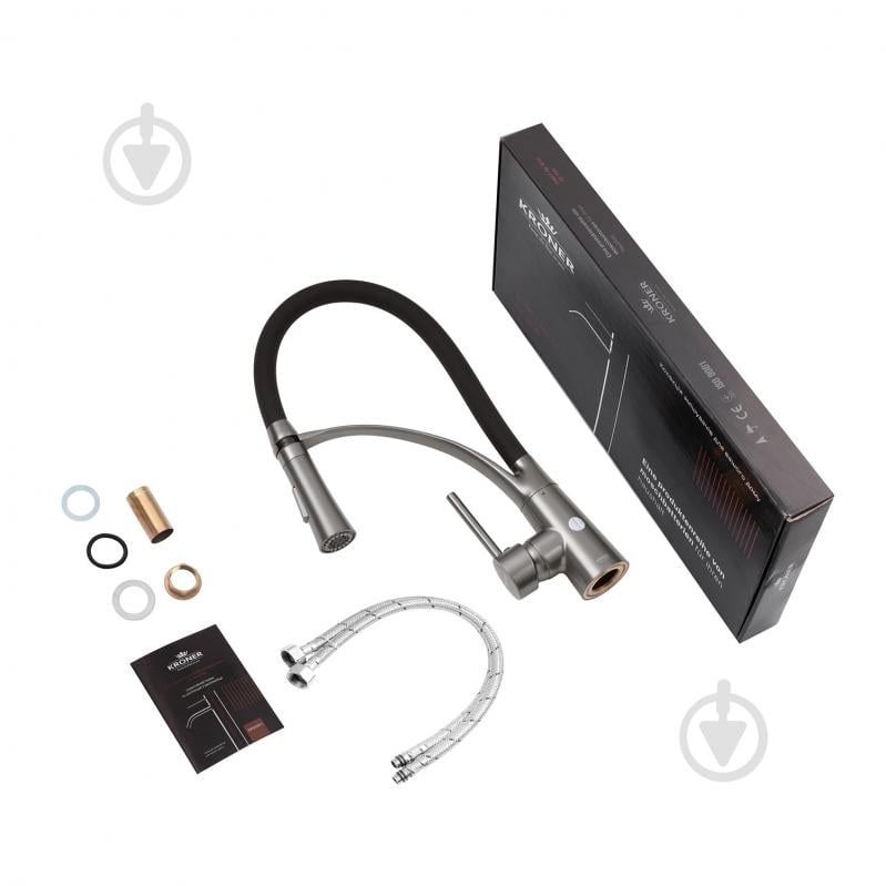 Смеситель для кухни Kroner KRP Ersel - GRP03393BLK - фото 9