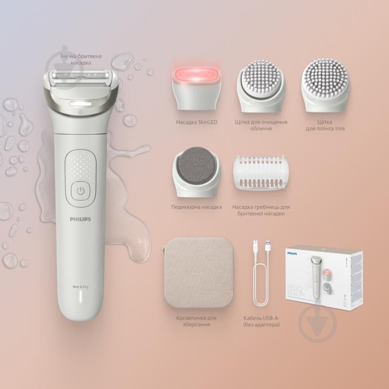 Набор Philips Series 9900 BRE748/00 бьюти набор для ухода за телом и лицом серии 9900 - фото 6 Набор Philips Series 9900 BRE748/00 бьюти набор для ухода за телом и лицом серии 9900 - фото 6