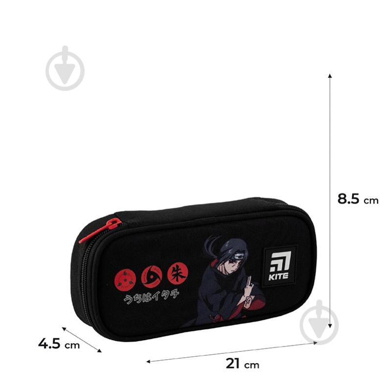 Пенал 662 Naruto KITE чорний - фото 2 Пенал 662 Naruto KITE чорний - фото 2