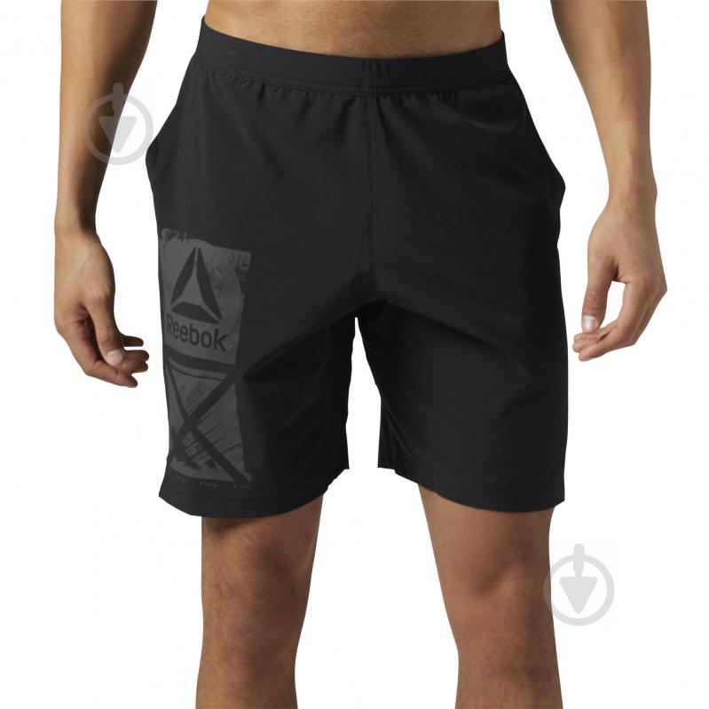 Шорты Reebok Graphic Speed Short BR9645 р. M черный - фото 1