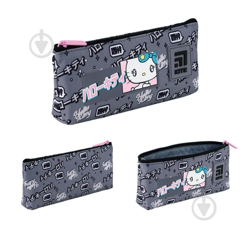 Пенал 680 Hello Kitty KITE серый - фото 1