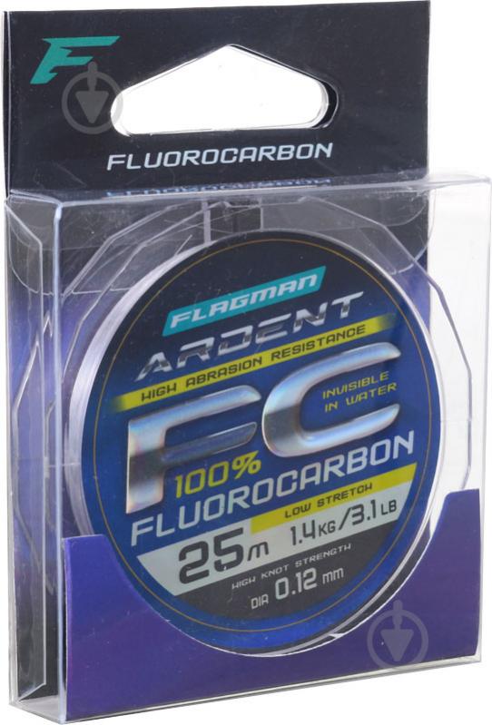 Волосінь Flagman Ardent Fluorocarbon 25м 0,12мм 1,4кг - фото 2