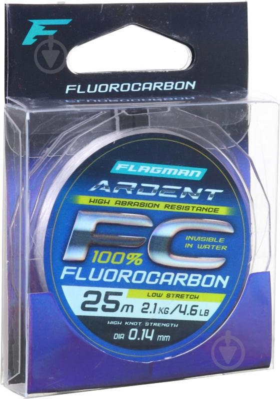 Волосінь Flagman Ardent Fluorocarbon 25м 0,14мм 2,1кг - фото 2