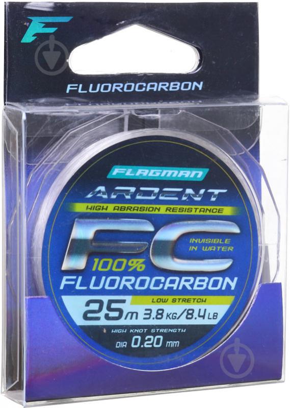 Леска Flagman Ardent Fluorocarbon 25м 0,2мм 3,8кг - фото 2