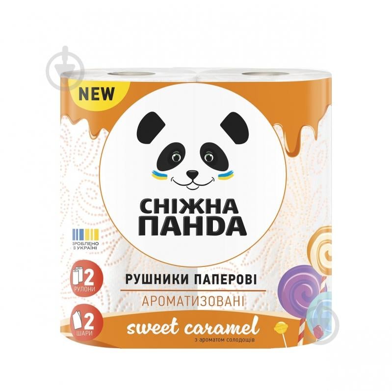 ë—É–º–∞–∂–Ω—ã–µ –ø–æ–ª–æ—Ç–µ–Ω—Ü–∞ –°–Ω—ñ–∂–Ω–∞ –ü–∞–Ω–¥–∞ Sweet caramel –¥–≤—É—Ö—Å–ª–æ–π–Ω–∞—è 2 —à—Ç