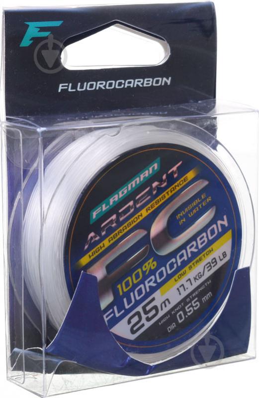 Волосінь Flagman Ardent Fluorocarbon 25м 0,55мм 17,7кг - фото 2