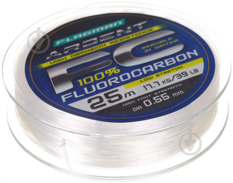 Волосінь Flagman Ardent Fluorocarbon 25м 0,55мм 17,7кг - фото 1