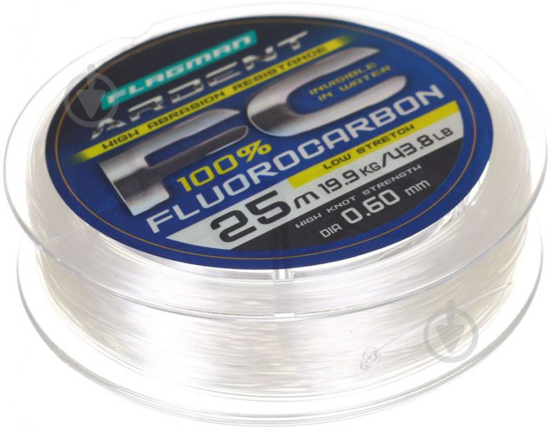 Волосінь Flagman Ardent Fluorocarbon 25м 0,6мм 19,9кг - фото 1