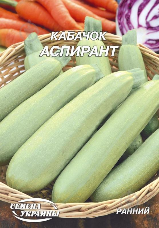 Семена кабачок Аспирант 20 г Насіння України - фото 1 Семена кабачок Аспирант 20 г Насіння України - фото 1