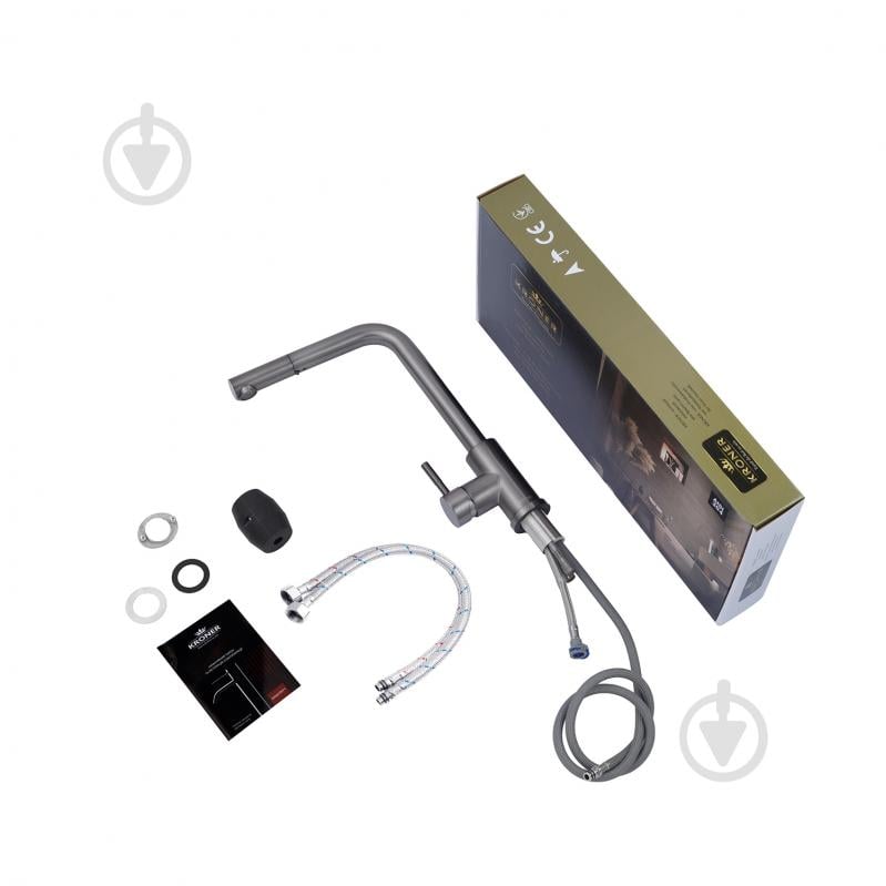 Смеситель для кухни Kroner KRP Edelstahl Klassisch - PVD03917 - фото 2