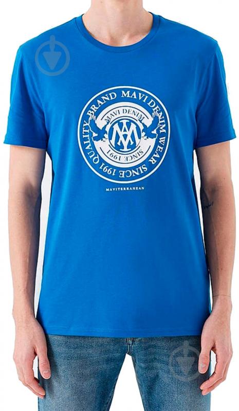 Футболка Mavi MAVI PRINTED TEE 065168-30718 р.L синий - фото 1