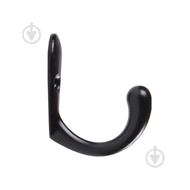 Крючок мебельный  Larvij LK0101BL черный - фото 2