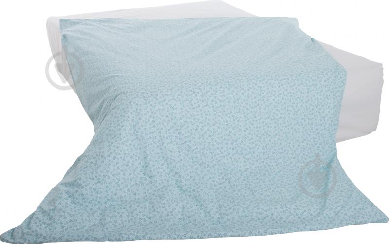 Простынь Голубые листья 160x220 см голубой Прованс - фото 1 Простынь Голубые листья 160x220 см голубой Прованс - фото 1