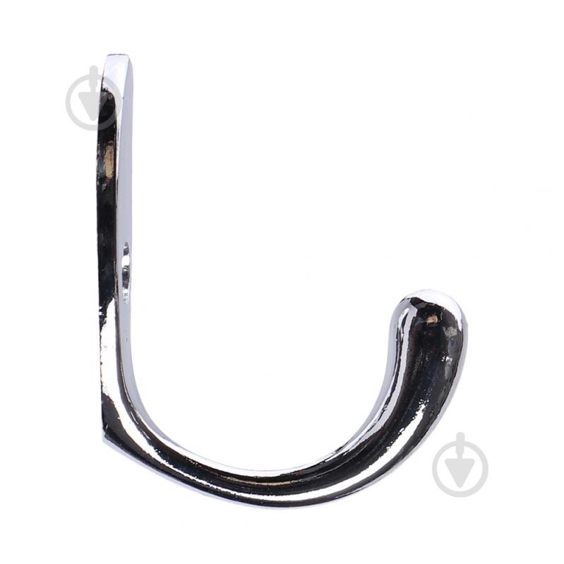 Крючок мебельный  Larvij LK0102CH хром - фото 3