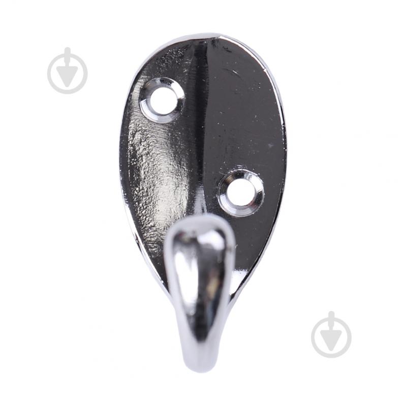 Крючок мебельный  Larvij LK0102CH хром - фото 2