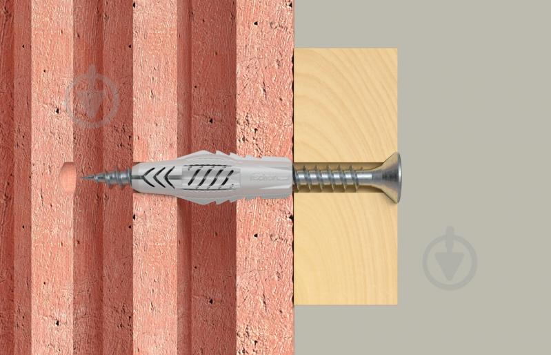 Дюбель универсальный дюбель UX 6x35 с буртом FISCHER 6x35 мм 100 шт. (62756) - фото 3 Дюбель универсальный дюбель UX 6x35 с буртом FISCHER 6x35 мм 100 шт. (62756) - фото 3