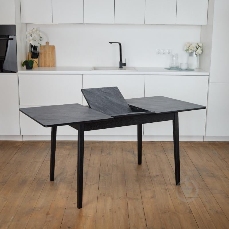 Стол раскладной Спейс 1200(1600)x750x750мм черный/черный - фото 6 Стол раскладной Спейс 1200(1600)x750x750мм черный/черный - фото 6