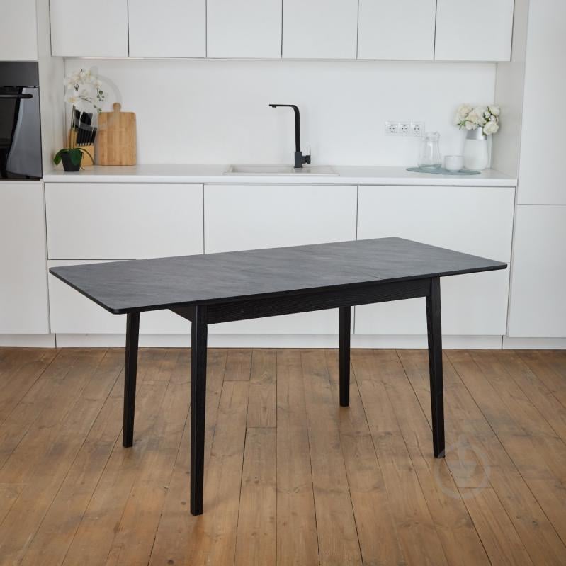 Стол раскладной Спейс 1200(1600)x750x750мм черный/черный - фото 10 Стол раскладной Спейс 1200(1600)x750x750мм черный/черный - фото 10