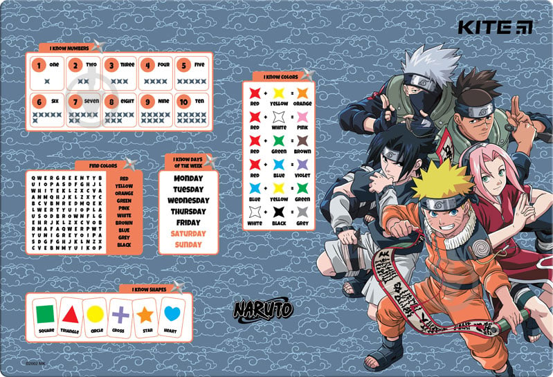 Подкладка настольная Naruto Shippuden NR23-207 KITE - фото 1