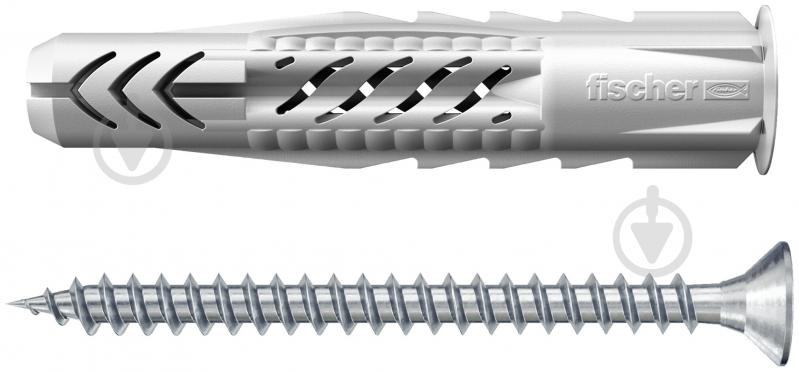 Дюбель універсальний дюбель UX 6x50/20 з буртом і з шурупом fischer 6x50 мм 25 шт. (94759) - фото 1 Дюбель універсальний дюбель UX 6x50/20 з буртом і з шурупом fischer 6x50 мм 25 шт. (94759) - фото 1