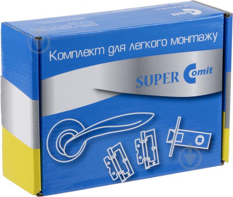 Защелка врезная с ручками и петлями Comit 48695 SUPER полированная латунь - фото 6