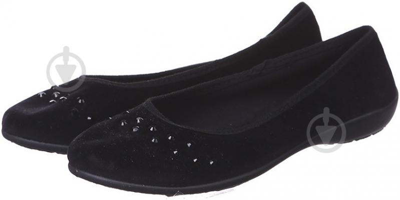 Мокасины для девочки ТМ МВ р.39 черный 8An1/3a текстильные - фото 1