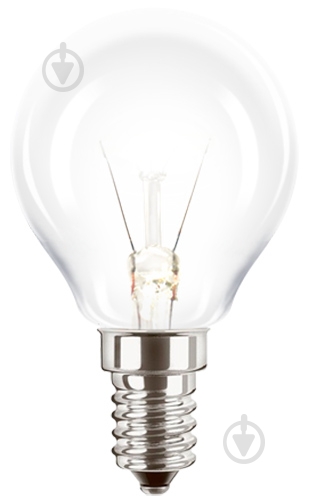 Лампа накаливания Іскра P45 60 Вт E14 230 В прозрачная (Iskra БМТ 230-60-Т-P) - фото 1 Лампа накаливания Іскра P45 60 Вт E14 230 В прозрачная (Iskra БМТ 230-60-Т-P) - фото 1