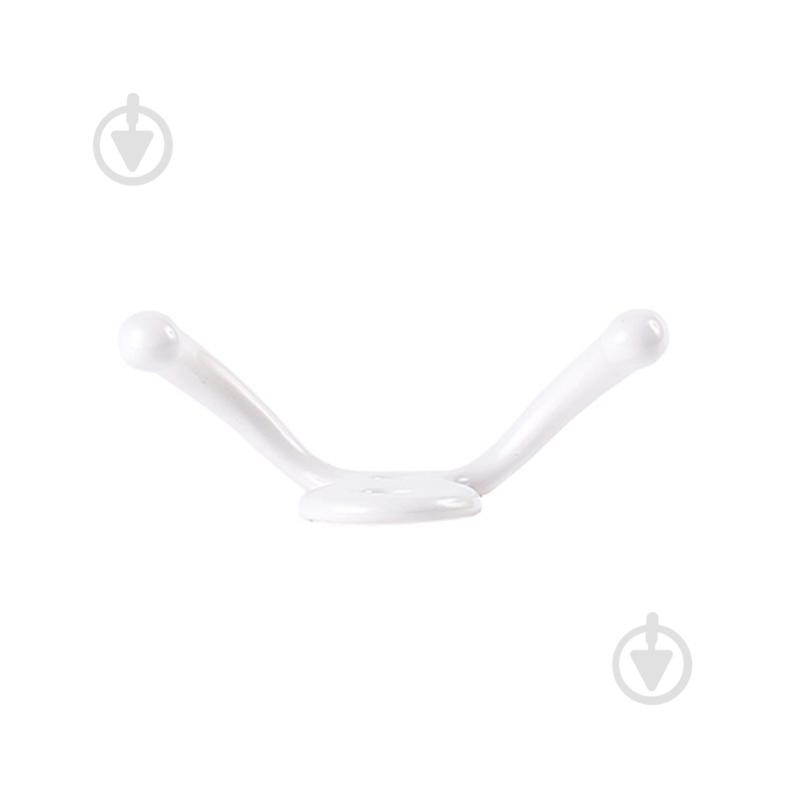 Крючок мебельный  Larvij LK0201WH белый - фото 3