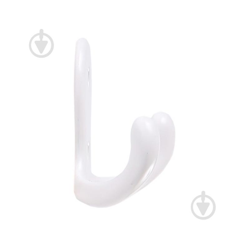 Крючок мебельный  Larvij LK0201WH белый - фото 2