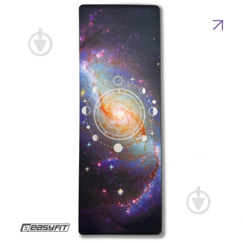 Коврик для йоги EasyFit Light VioletMoon Длина: 183 см Ширина: 61 см Толщина: 3 мм фиолетовый - фото 1