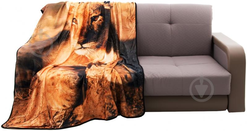 Плед Львенок 160x200 см оранжевый Underprice - фото 1