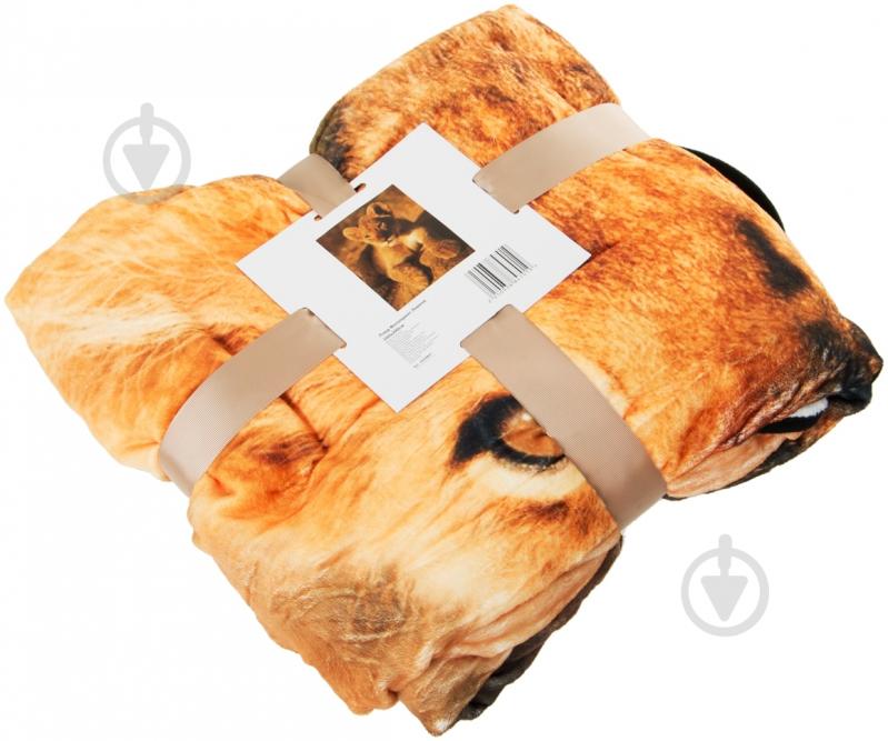 Плед Львенок 160x200 см оранжевый Underprice - фото 3