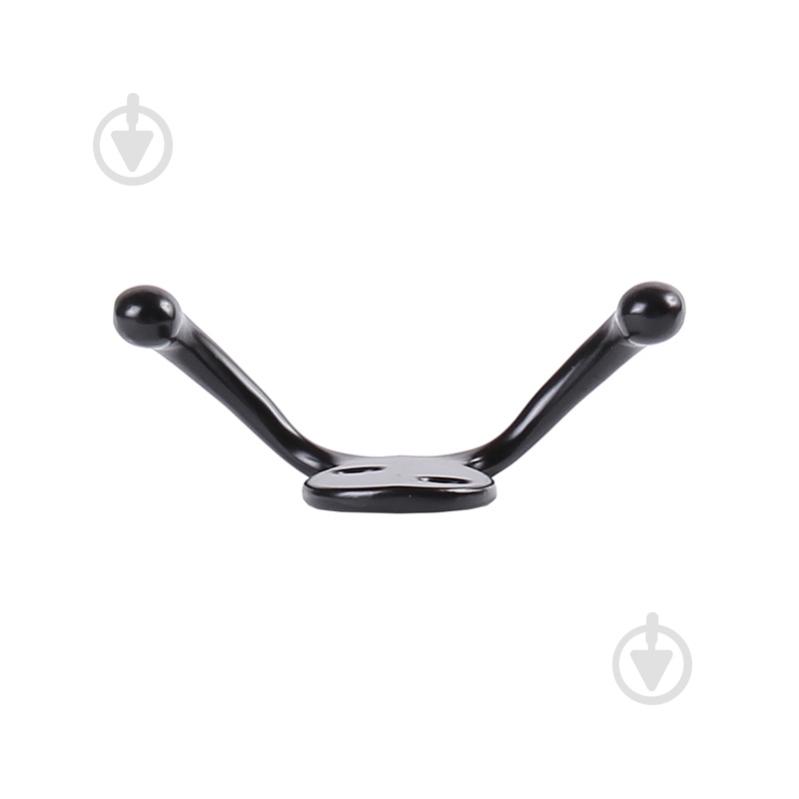 Крючок мебельный  Larvij LK0202BL черный - фото 3