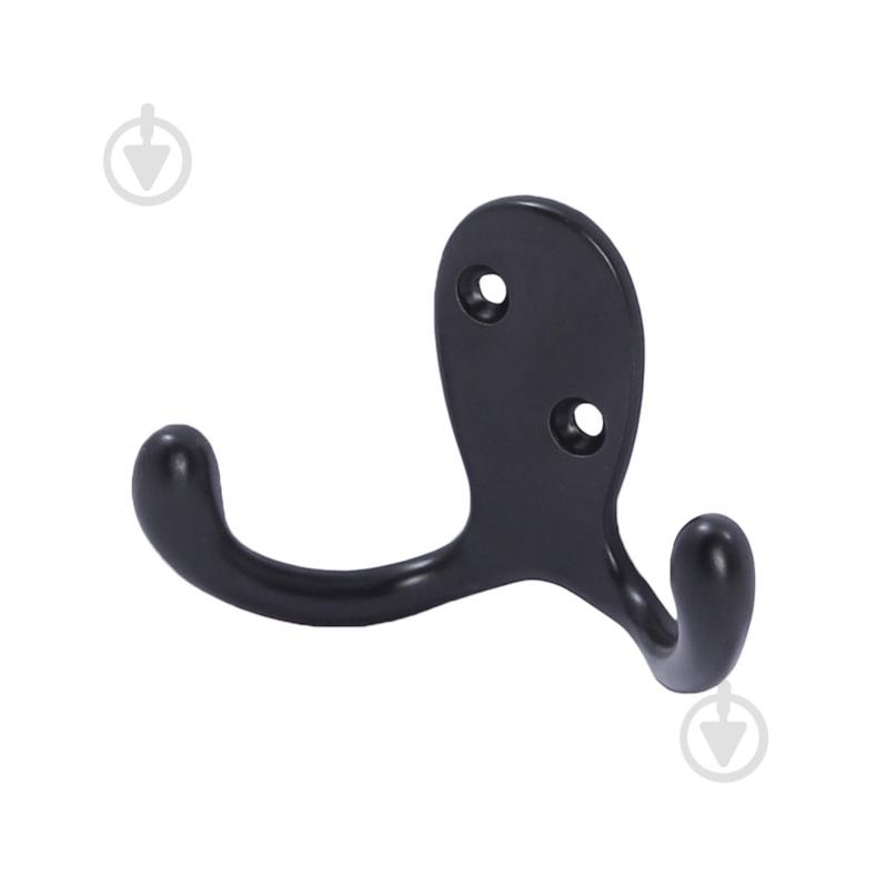 Крючок мебельный  Larvij LK0202BL черный - фото 1