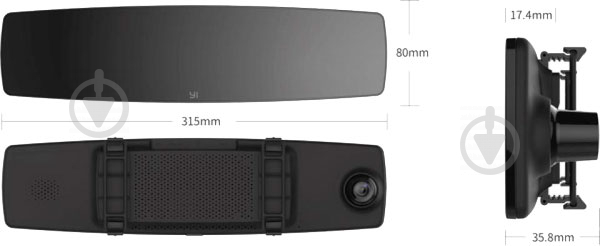 Відеореєстратор YI Mirror Dash Camera International Edition - фото 5