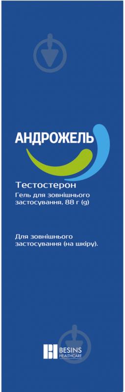 Андрожель д/зовн. заст. 16.2 мг/1 г по 88 г у флаконі гель - фото 1 Андрожель д/зовн. заст. 16.2 мг/1 г по 88 г у флаконі гель - фото 1