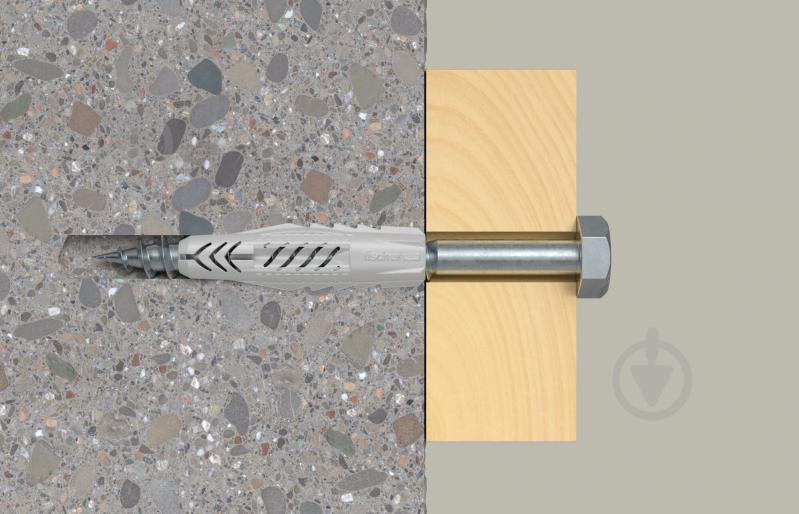 Дюбель универсальный дюбель UX 10x60 без бурта с шурупом FISCHER 10x60 мм 4 шт. (90874) - фото 4